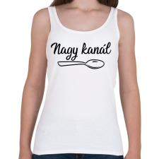 PRINTFASHION Kanál páros - nagy kanál 1 - Női atléta - Fehér női trikó