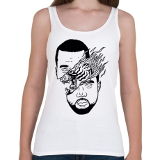 PRINTFASHION Kanye West - Női atléta - Fehér