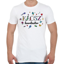 PRINTFASHION Káosz koordinátor - Férfi póló - Fehér férfi póló