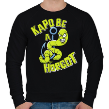 PRINTFASHION Kapd be a horgot - Férfi pulóver - Fekete férfi pulóver, kardigán