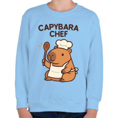 PRINTFASHION Kapibara séf - Gyerek pulóver - Világoskék