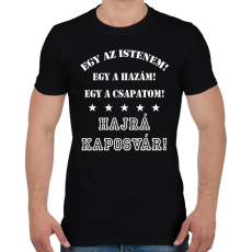 PRINTFASHION Kaposvár - Férfi póló - Fekete