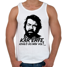 PRINTFASHION Kár érte, kiváló ügynök volt - Férfi atléta - Fehér atléta, trikó