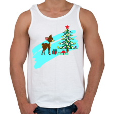 PRINTFASHION Karácsony1 - Férfi atléta - Fehér atléta, trikó