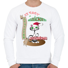 PRINTFASHION Karácsony2 - Férfi pulóver - Fehér férfi pulóver, kardigán