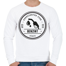 PRINTFASHION Karácsony 2022 benzin - Férfi pulóver - Fehér férfi pulóver, kardigán