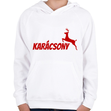 PRINTFASHION KARÁCSONY 2 - Gyerek kapucnis pulóver - Fehér gyerek pulóver, kardigán