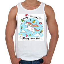 PRINTFASHION Karácsony - Férfi atléta - Fehér atléta, trikó