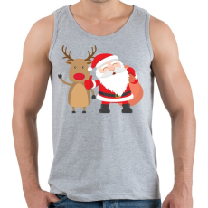 PRINTFASHION Karácsony - Férfi atléta - Sport szürke