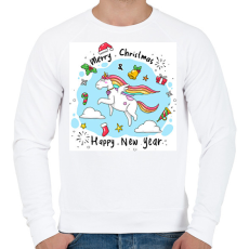 PRINTFASHION Karácsony - Férfi pulóver - Fehér