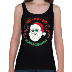 PRINTFASHION Karácsony - Ho Ho Ho - Női atléta - Fekete