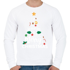 PRINTFASHION Karácsony ! - karácsonyfa_ - Férfi pulóver - Fehér