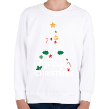 PRINTFASHION Karácsony ! - karácsonyfa_ - Gyerek pulóver - Fehér gyerek pulóver, kardigán