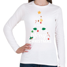 PRINTFASHION Karácsony ! - karácsonyfa_ - Női hosszú ujjú póló - Fehér női póló