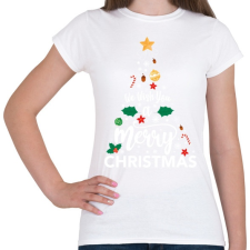 PRINTFASHION Karácsony ! - karácsonyfa_ - Női póló - Fehér női póló