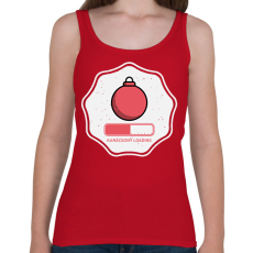 PRINTFASHION KARÁCSONY LOADING 2 - Női atléta - Cseresznyepiros