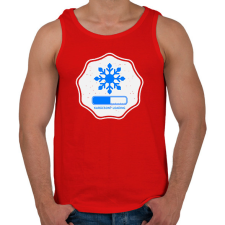 PRINTFASHION KARÁCSONY LOADING  - Férfi atléta - Piros atléta, trikó