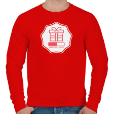 PRINTFASHION KARÁCSONY LOADING - Férfi pulóver - Piros férfi pulóver, kardigán