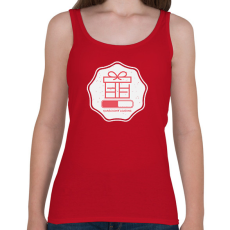 PRINTFASHION KARÁCSONY LOADING - Női atléta - Cseresznyepiros