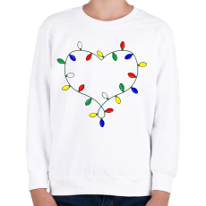 PRINTFASHION Karácsony love - Gyerek pulóver - Fehér