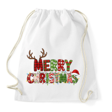 PRINTFASHION Karácsony Merry Christmas - Sportzsák, Tornazsák - Fehér tornazsák