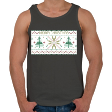 PRINTFASHION Karácsony mintázat - Férfi atléta - Sötétszürke atléta, trikó