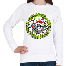 PRINTFASHION Karácsony Pedro xmas - Női pulóver - Fehér