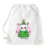 PRINTFASHION Karácsonyfa cica - Sportzsák, Tornazsák - Fehér