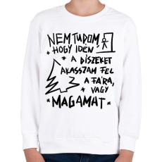 PRINTFASHION Karácsonyfa dísz - Gyerek pulóver - Fehér