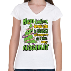 PRINTFASHION Karácsonyfa dísz - Női V-nyakú póló - Fehér