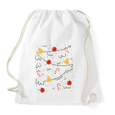PRINTFASHION Karácsonyfa jelmez - Sportzsák, Tornazsák - Fehér tornazsák