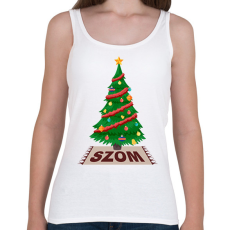 PRINTFASHION Karácsonyfa szom - Női atléta - Fehér