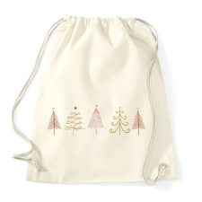 PRINTFASHION Karácsonyfák - Sportzsák, Tornazsák - Natúr tornazsák