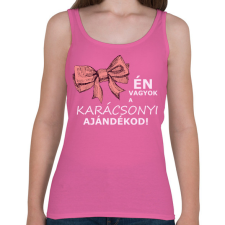 PRINTFASHION Karácsonyi ajándék - kislány - Női atléta - Rózsaszín női trikó