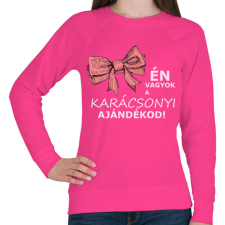 PRINTFASHION Karácsonyi ajándék - kislány - Női pulóver - Fukszia női pulóver, kardigán