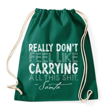 PRINTFASHION Karácsonyi ajándék - Sportzsák, Tornazsák - Sötétzöld tornazsák