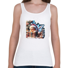 PRINTFASHION Karácsonyi angyal - Női atléta - Fehér