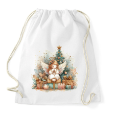 PRINTFASHION Karácsonyi angyal - Sportzsák, Tornazsák - Fehér tornazsák