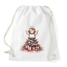 PRINTFASHION Karácsonyi angyal - Sportzsák, Tornazsák - Fehér tornazsák