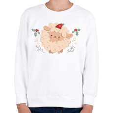 PRINTFASHION Karácsonyi bárány - Gyerek pulóver - Fehér
