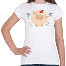 PRINTFASHION Karácsonyi bárány - Női póló - Fehér női póló