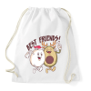 PRINTFASHION Karácsonyi barátok - Sportzsák, Tornazsák - Fehér
