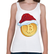 PRINTFASHION Karácsonyi bitcoin - Női atléta - Fehér női trikó