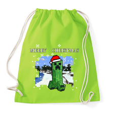 PRINTFASHION karácsonyi creeper - Sportzsák, Tornazsák - Limezöld tornazsák