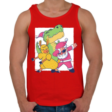 PRINTFASHION Karácsonyi csapat - Férfi atléta - Piros