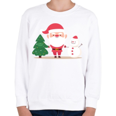 PRINTFASHION Karácsonyi csapat - Gyerek pulóver - Fehér