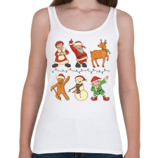 PRINTFASHION Karácsonyi csapat - Női atléta - Fehér női trikó