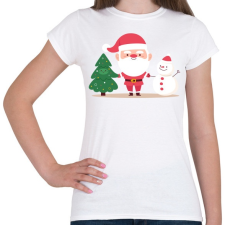 PRINTFASHION Karácsonyi csapat - Női póló - Fehér női póló