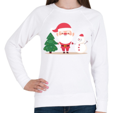 PRINTFASHION Karácsonyi csapat - Női pulóver - Fehér