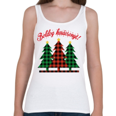 PRINTFASHION Karácsonyi csúnya minta - Női atléta - Fehér